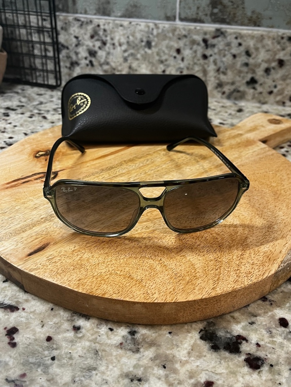Ray-Ban Olive Green Frame Sunglasses